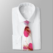 Blume abstrakter Hibisken Krawatte (Gebunden)