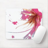Blume abstrakter Hibisken Mousepad (Mit Mouse)