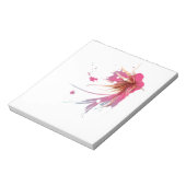 Blume abstrakter Hibisken Notizblock (Rotiert)