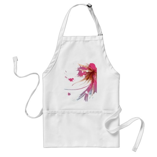 Blume abstrakter Hibisken Schürze (Vorne)