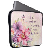 Blume, abstraktes Design, Kostenvoranschlag Laptopschutzhülle (Vorne Rechts)