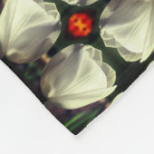 Blume Abstraktes Muster Fleecedecke (Ecke)