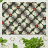 Blume Abstraktes Muster Geschirrtuch (Gefaltet)