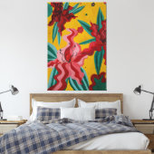 Blume, Abstraktion, Abstraktionismus, Leinwanddruck (Insitu (Schlafzimmer))