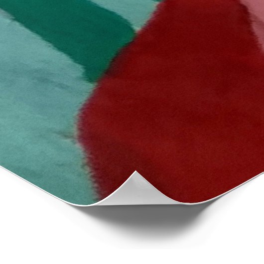 Blume, Abstraktion, Abstraktionismus, Poster (Ecke)