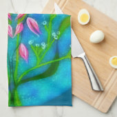 Blume Acryl Geschirrtuch (Viertel Falte)