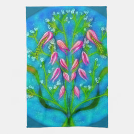 Blume Acryl Geschirrtuch