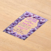 Blume Acryleinladungen (Ablage )