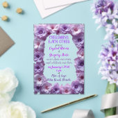 Blume Acryleinladungen (In Situ (Hochzeit))