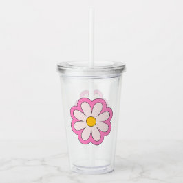 Blume Acryltrinkbecher