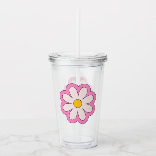 Blume Acryltrinkbecher (Vorderseite)