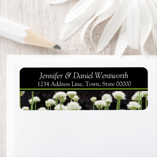 Blume Address Labels Black Green (Insitu)