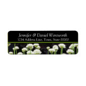 Blume Address Labels Black Green (Vorne)