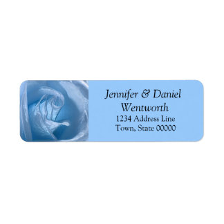 Blume Address Labels Blue Rose