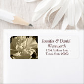 Blume Address Labels Sepia Rose (Insitu)