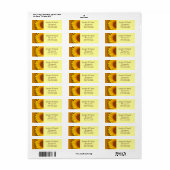 Blume Address Labels Sunflower (Vorne)