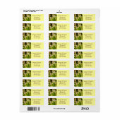 Blume Address Labels Tulips (Vorne)