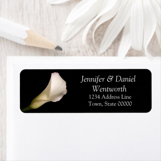 Blume Address Labels White Calla Lily (Insitu)
