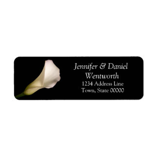 Blume Address Labels White Calla Lily