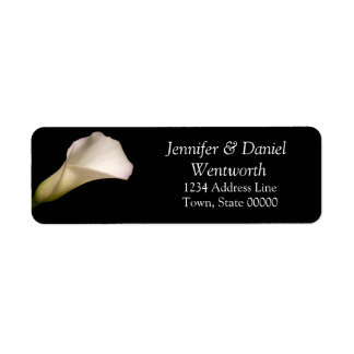 Blume Address Labels White Calla Lily