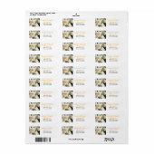 Blume Address Labels White Lily (Vorne)