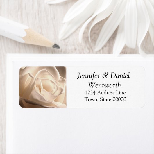 Blume Address Labels White Rose (Insitu)