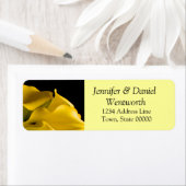 Blume Address Labels Yellow Calla Lilies (Insitu)
