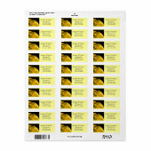 Blume Address Labels Yellow Calla Lilies (Vorne)