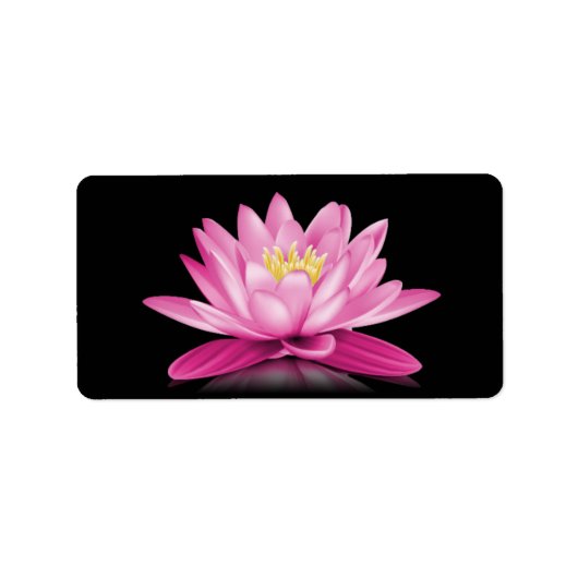 Blume Adressaufkleber (Vorne)