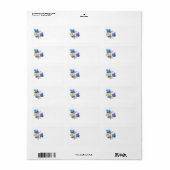 Blume Adressaufkleber (Vorne)