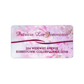 Blume Adressaufkleber (Vorne)