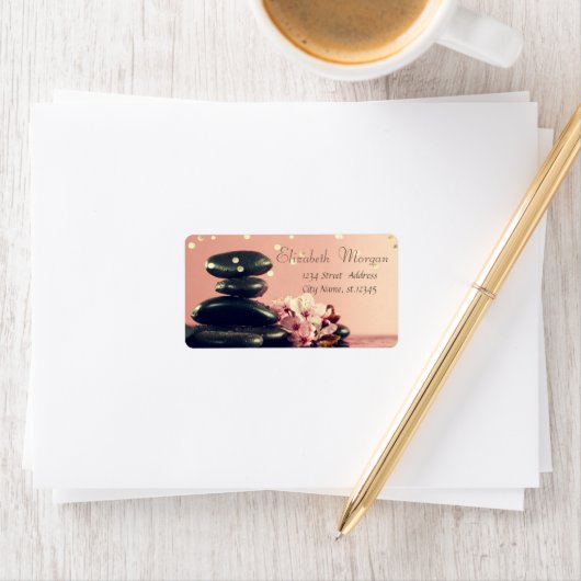 Blume Adressaufkleber (Insitu)