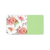 Blume Adressaufkleber (Vorne)