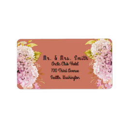 Blume Adressaufkleber