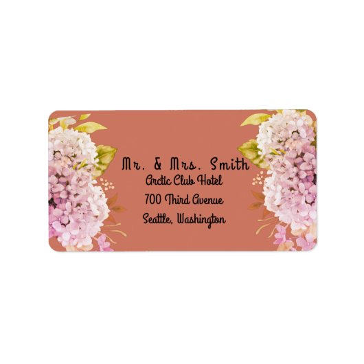 Blume Adressaufkleber (Vorne)