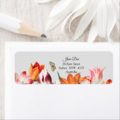 Blume-Adressetikett (Insitu)