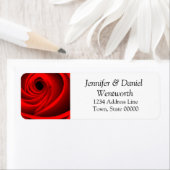 Blume-Adressmarken Rote Rose (Insitu)