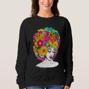Blume Afro Women Black Queen African American Mel Sweatshirt