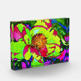 Blume Akrylblock Fotoblock