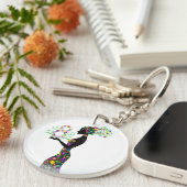 Blume Akryllische Schlüsselanhänger (Vorderseite rechts)