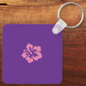 Blume Akryllischer Schlüsselanhänger (Rückseite)