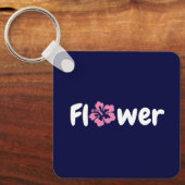 Blume Akryllischer Schlüsselanhänger (Vorderseite)