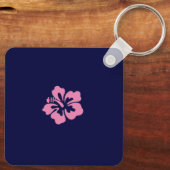 Blume Akryllischer Schlüsselanhänger (Rückseite)