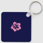 Blume Akryllischer Schlüsselanhänger (Rückseite)
