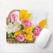 Blume-Aktionskorb-Maus Mousepad (Mit Mouse)