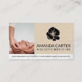 Blume | Akupunkturist Visitenkarte (Vorderseite)