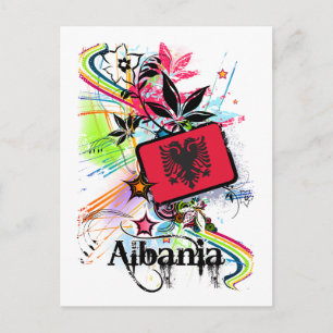 Blume Albanien Postkarte