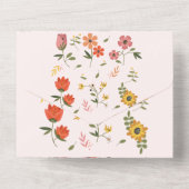 Blume All In One Einladung (Rückseite)