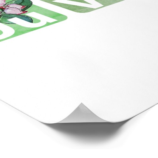 Blume Alphabet Poster (Ecke)