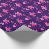 Blume ALS GESCHENKE FÜR IHREN LIEBER Geschenkpapier (Ecke)